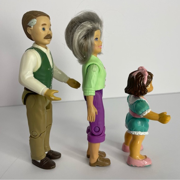 Fisher Price Loving Family Grandma Grandpa and Little Girl Stroller Mixed Years - Picture 6 of 13